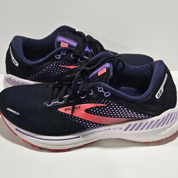 Brooks Adrenaline GTS 22 Women’s 9W Running Shoes Navy Pink - Picture 4 of 10